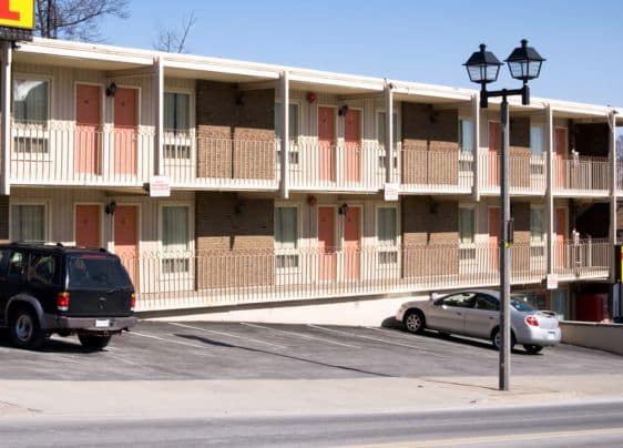 A photo representing the temporary motel that Eva's is using to operate our Satellite hotel program